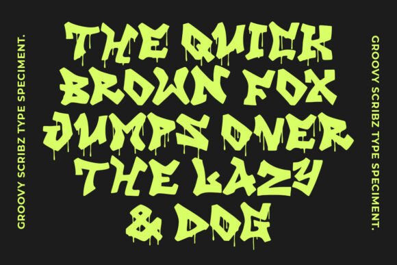 Groovy Scribz Font preview 2