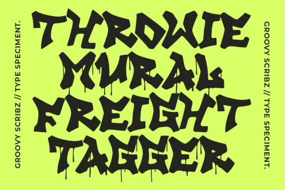 Groovy Scribz Font preview 4