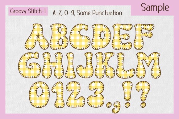 Groovy Stitch Font preview 3