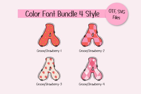 Groovy Strawberry Font preview 2
