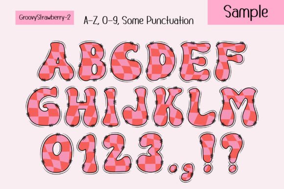 Groovy Strawberry Font preview 4