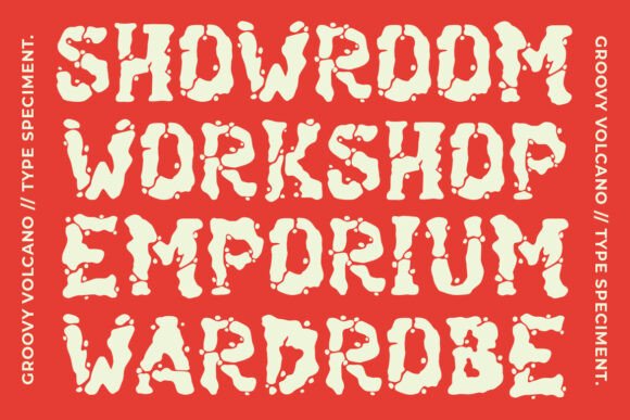 Groovy Volcano Font preview 4
