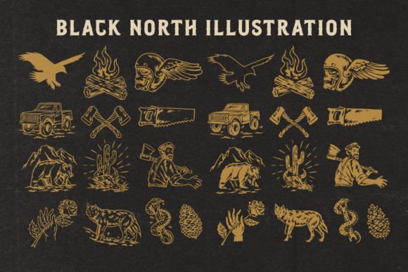 Black North Font preview 3
