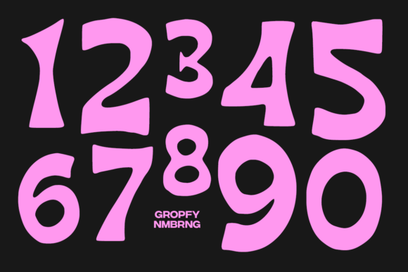 Gropfy Font preview 3