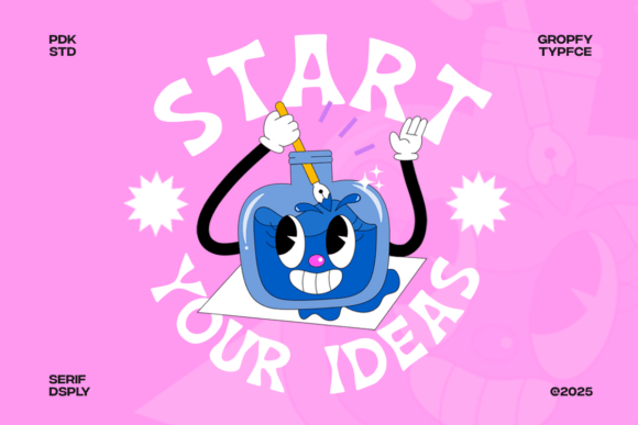 Gropfy Font preview 4