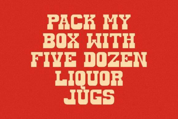 Groovy Western Font preview 2