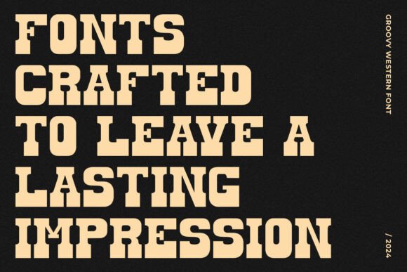 Groovy Western Font preview 4