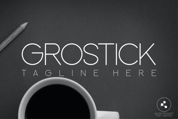 Grostick Font preview 2