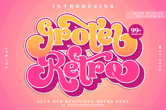 Groter Retro Font Groter Retro Font