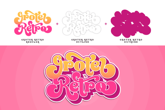 Groter Retro Font preview 3