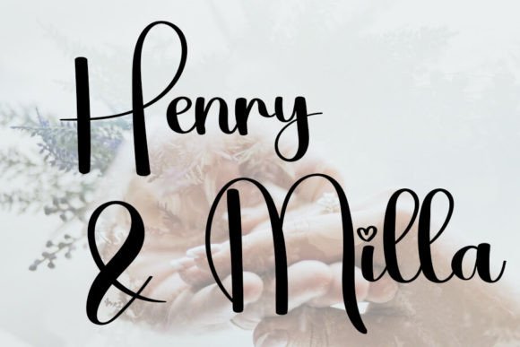 Christmas Wedding Font preview 3