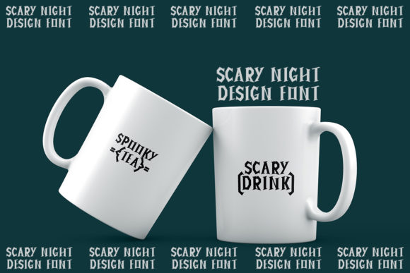 Creepy Night Font preview 3