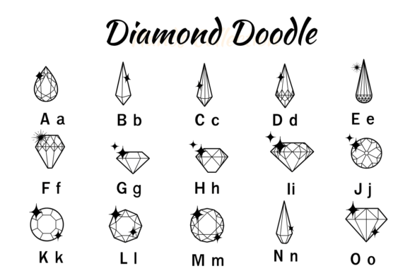 Diamond Doodle Font preview 2