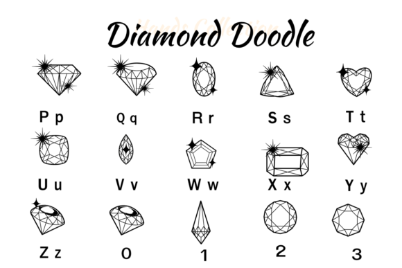 Diamond Doodle Font preview 3
