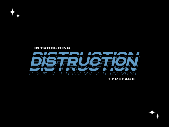 Distruction Font preview 2