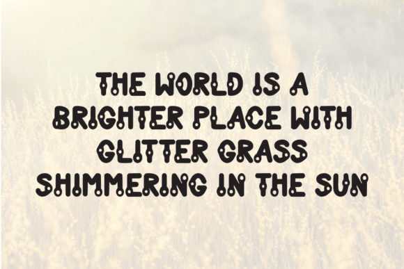 Glitter Grass Font preview 3