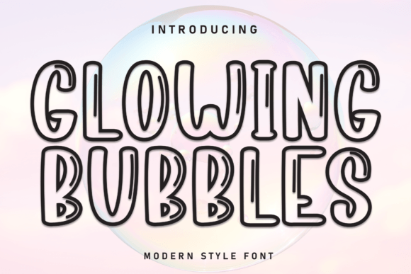 Glowing Bubbles Font
