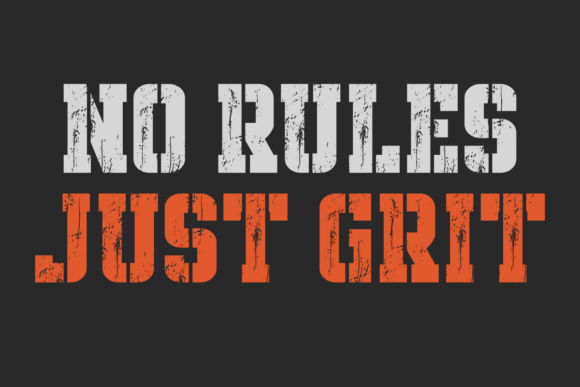 Grunge Corps Font preview 3