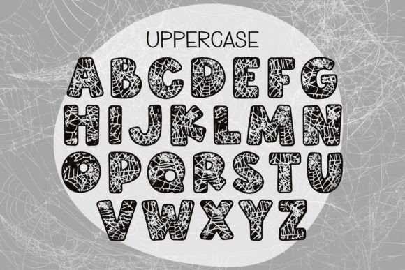 Grunge Cobweb Font preview 4