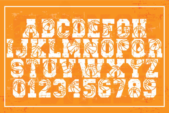 Grunge Basketball Font preview 2