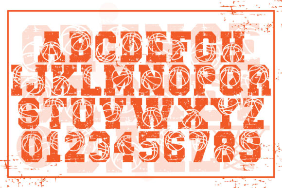 Grunge Basketball Font preview 3