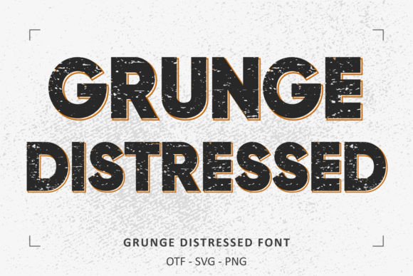 Grunge Distressed Font preview 2