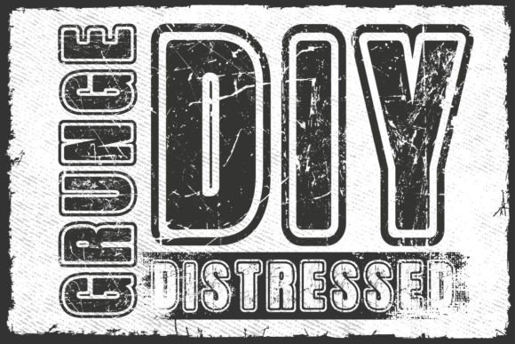 Grunge Diy Distressed Font