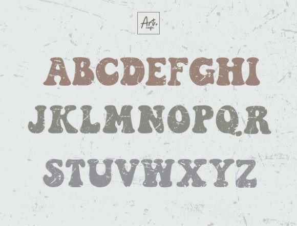 Grunge Groovy Font preview 2