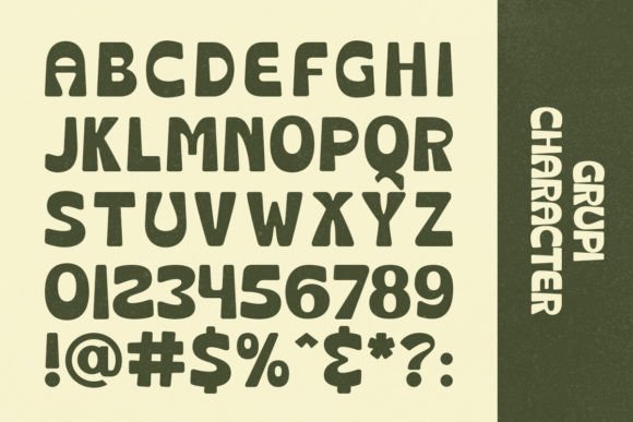 Grupi Font preview 3