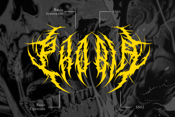 Gruthack Font preview 3