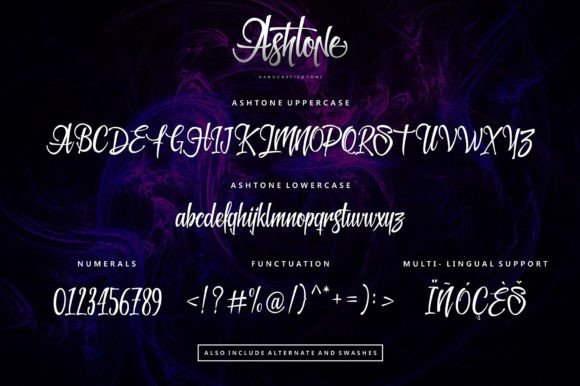 Ashtone Font preview 2
