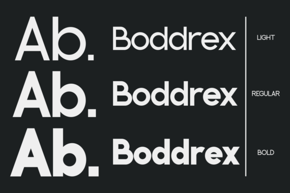 Boddrex Font preview 2