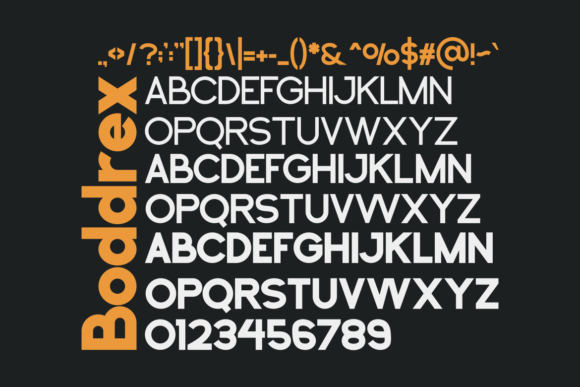 Boddrex Font preview 4
