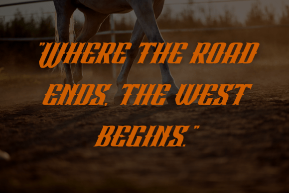 Gunmark Rodeo Font preview 3