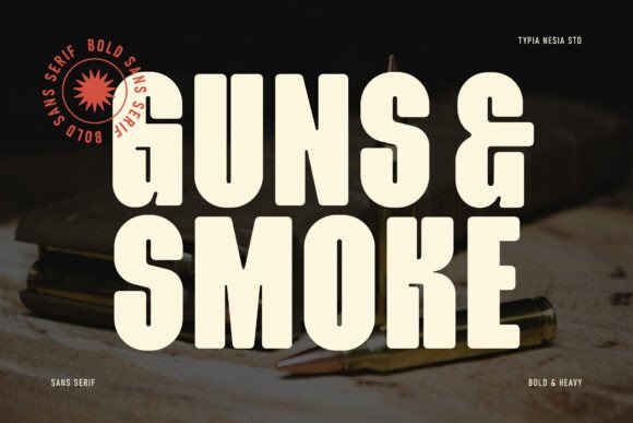 Guns & Smoke Font