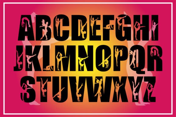 Gymnastics Font preview 2