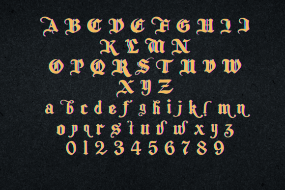 Gypsy Cards Font preview 2