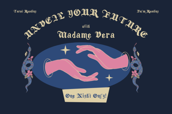 Gypsy Cards Font preview 3