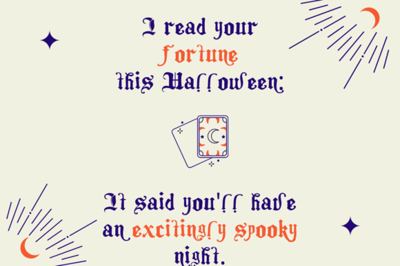 Gypsy Cards Font preview 4