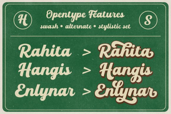 Hadenut Font preview 3