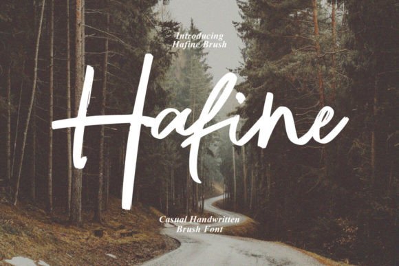 Hafine Brush Font