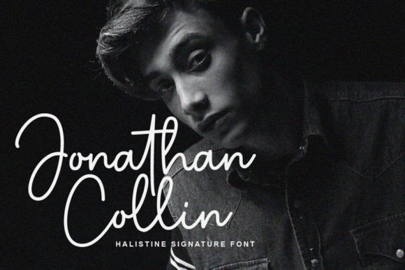 Halistine Signature Font preview 2