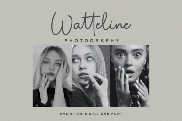 Halistine Signature Font preview 3