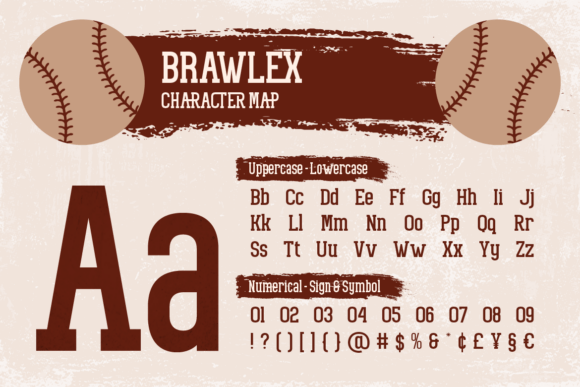 Brawlex Font preview 2