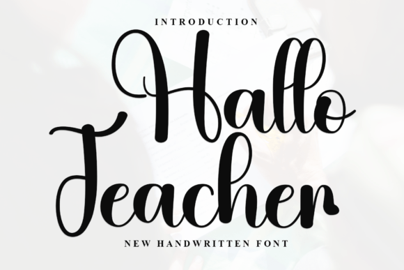 Hallo Teacher Font Font