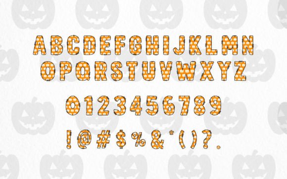 Halloween Army Pumpkin Font preview 3