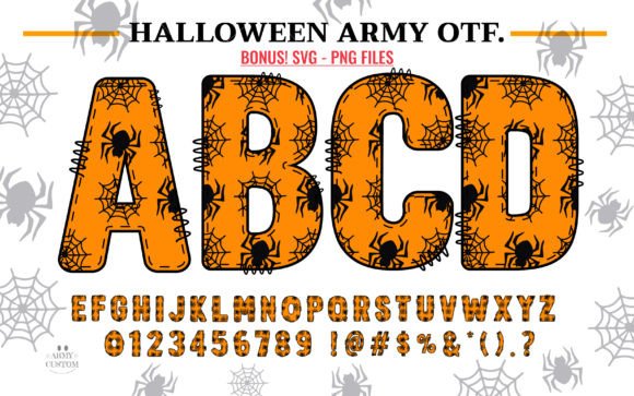 Halloween Army Spider Font preview 2