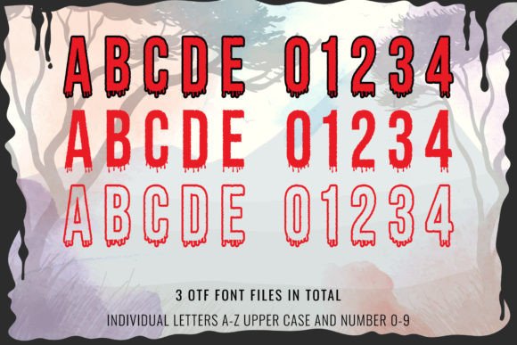 Halloween Bloody Font preview 2