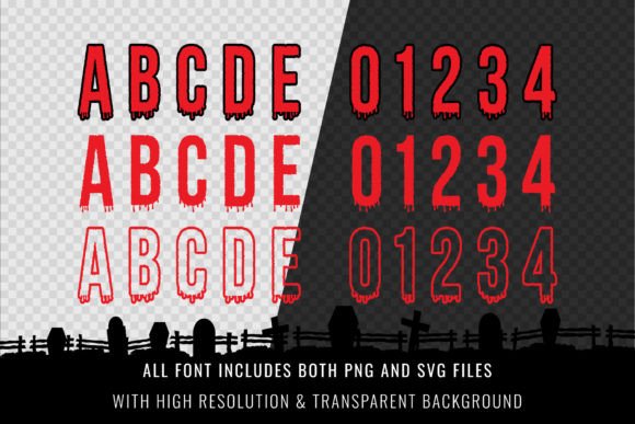 Halloween Bloody Font preview 3