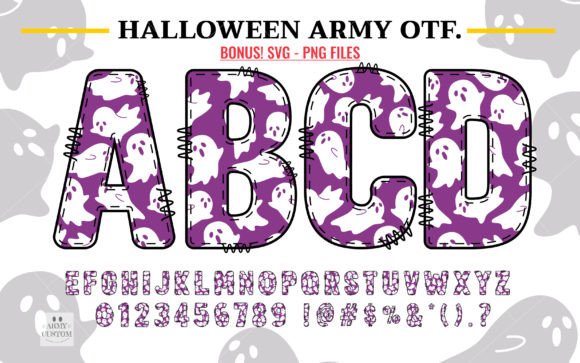 Halloween Army Ghost Font preview 2